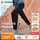 moodytiger兒童褲子拒水耐磨夏季男童長褲彈力寬松高彈女童長褲戶外防蚊褲