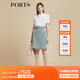 PORTS寶姿商場(chǎng)同款春夏新款女裝“塔克褶裥真絲上衣”LD8B119KWT003 奶白色 L (8)