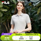 FILA 斐樂女士連衣裙2025年夏季美式復(fù)古純色經(jīng)典顯瘦POLO領(lǐng)裙子