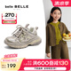 百麗（Belle）馬君妍同款星河軌跡復(fù)古時(shí)尚老爹鞋女商場同款休閑童鞋H8005A85 金色【馬君妍同款】 35 (225mm)