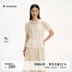 播【蘭精天絲】甜美泡泡袖襯衫女25春夏新款收腰襯衣DDS2HD5001 Y10潤(rùn)玉 M