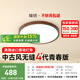 簡(jiǎn)頓全光譜護(hù)眼原木風(fēng)無(wú)縫吸頂燈臥室燈書(shū)房胡桃木色4代青春版普瑞