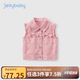 JELLYBABY牛仔馬甲女童春秋款小女孩甜美坎肩春裝幼童洋氣馬夾兒童春季背心 粉色 150 CM