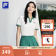 FILA斐樂女子短袖POLO衫2025夏季新款短款透氣翻領(lǐng)T恤運動上衣女 云白-WT M 165/84A/M