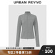 UR秋季新款女裝時尚休閑雙拉鏈短款立領(lǐng)外套UWJ140039