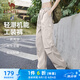 駱駝（CAMEL）機(jī)能工裝降落傘褲中性抽繩束腳闊腿褲 733CAYL6016A 橡木灰 L