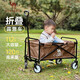 CAMEL露營(yíng)小拉車(chē)營(yíng)地車(chē)折疊購物車(chē)買(mǎi)菜溜娃遛狗車(chē)拉桿拖推車(chē)家用取快遞