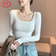 浪莎打底衫女內搭春秋季2026新款顯瘦修身洋氣U領(lǐng)長(cháng)袖T恤百搭外穿上衣