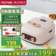 MONDA蒙達電餅鐺家用可拆洗雙面加熱煎烤機烙餅鍋加大加深1800W大火力三明治機早餐多功能電煎鍋烤肉鍋 奶霜白【一機多用】65mm下盤(pán)可拆超深烤盤(pán)