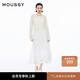 moussy 女裝新品簡約淑女風(fēng)通勤薄款針織開衫女028ISZ70-3051 010白色 均碼