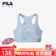 FILA斐樂兒童童裝背心2024夏季新款中大童女童運動修身針織背心 艾麗斯藍-LB 140 cm