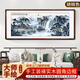 畫(huà)之樓富水長(cháng)流大師手繪山水畫(huà)客廳裝飾畫(huà)新中式大氣風(fēng)景辦公室背景墻畫(huà) 春山富水-9【胡桃色】 220*90cm