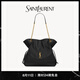 YSL圣羅蘭【禮物】女士JAMIE SHOPPING 羊皮革托特包 黑色 U