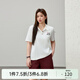 纖莉秀【美式潮流個性POLO領(lǐng)百搭T恤】大碼女裝胖mm2025夏裝新款0816 米白色 4XL