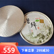 吉富達茶餅錫罐純錫錘紋餅茶葉罐357克裝普洱白茶餅收納盒高檔家用密封 200克小茶餅錘紋