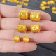 悅述黃金轉(zhuǎn)運(yùn)珠999足金六字箴言桶珠3D硬金路路通編織手繩手鏈配件DIY 輕版約0.23g，六字箴言桶珠