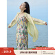 茵曼（INMAN）章若楠同款歐若風(fēng)天絲薄開衫女裝襯衫2025夏季新品長(zhǎng)袖襯衣 經(jīng)典款-鵝黃色 M