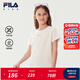 FILA【液氨整理】斐樂兒童童裝2025年秋季新款女中大童短袖T恤 云菇白-WT 165