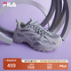 FILA 斐樂(lè)魚刺SOFIA老爹鞋女鞋厚底增高時(shí)尚休閑鞋復(fù)古反光運(yùn)動(dòng)鞋 南極灰/合金灰-AG 36
