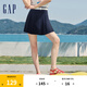 Gap女裝夏季純色珠地百褶迷你裙運(yùn)動(dòng)學(xué)院百搭短裙465057 海軍藍(lán) 165/66A(M) 亞洲尺碼