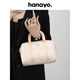 hanayo品牌新款手提包包女款2025年波士頓包滿(mǎn)印百搭戴妃單肩包 GEZ52501-1 米白色