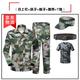 際華三五六五軍訓迷彩服套裝男女大學生軍訓服套裝夏季薄款上衣褲子草綠色服裝 灰迷【數(shù)碼】套裝(五件套) 175