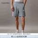 Calvin Klein Jeans夏季男士字母疊印ck松緊腰純棉休閑運(yùn)動(dòng)針織短褲J324250 PN6-椰青灰 XL