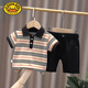 G.DUCKKIDS大品牌男童夏裝2025新款套裝1-3歲4兒童衣服夏季寶寶短袖兩件套裝 夏經(jīng)典款 100 碼建議身高85-95cm