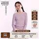 Teenie Weenie小熊女裝毛衣2025夏季新款優(yōu)雅氣質(zhì)抽褶修身V領(lǐng)上衣 淺紫色 S