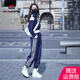AEMAPE衛(wèi)衣女跑步休閑運(yùn)動(dòng)服女裝套裝2025春秋新款時(shí)尚開衫+褲子兩件 MX-12-7001_藏藍(lán)色套裝 M 【建議100-110斤】