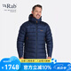 Rab 【斷貨王】男款800篷歐洲鵝絨羽絨服連帽保暖透氣523g QDN-85 藏藍(lán)色 M
