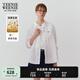 Teenie Weenie小熊女裝襯衫夏季新款松弛老錢輕奢亞麻白色長袖襯衣 白色 M