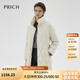 PRICH【90%鵝絨】帶腰帶中長款羽絨服2024冬季新款輕薄保暖厚外套女 39象牙白色 L 165