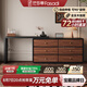 法莎蒂中古風(fēng)梳妝臺(tái)斗柜一體臥室復(fù)古化妝桌小戶型收納柜化妝臺(tái) 1.2m梳妝臺(tái)+1.4m六斗柜