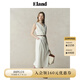 ELAND衣戀連衣裙女老錢風(fēng)棉麻混紡舒適透氣馬甲長裙2025夏季新款 象牙白/白色(39)Ivory S /160
