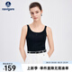 Navigare意大利小帆船女士背心25春夏季新品時(shí)尚百搭吊帶背心休閑簡約馬甲 暗夜黑 M