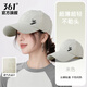 361°帽子女夏季新款大網(wǎng)眼透氣速干運動(dòng)帽防曬UPF50+可折疊百搭鴨舌帽 白色/1頂 均碼