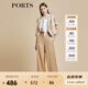 PORTS寶姿商場(chǎng)同款春夏新款女裝“Crop Top格紋短西裝”LD8J086PFD122 亞麻淺金混色 M (6)