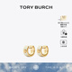 Tory Burch 湯麗柏琦【禮物】 KIRA 雙T LOGO圈形耳環(huán)TB 171094 Tory 金/象牙白 700 OS
