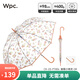 Wpc.雨傘chiikawa聯(lián)名果凍傘透明雨傘堅(jiān)固萌趣可愛高顏值長(zhǎng)柄抗風(fēng)雨具 蝴蝶小精靈CK-23-PT004