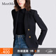 MeetMetro瑪依爾2025秋季新款黑色西裝外套女時(shí)尚休閑職業(yè)氣質(zhì)西服 黑色【現(xiàn)貨閃電發(fā)】 L