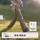 KOLON SPORT/可隆戶外針織褲 女子抓絨內(nèi)里微喇針織長(zhǎng)褲 LKLP5WTT32-TA 灰褐 S 160/70A