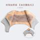 夢(mèng)哩優(yōu)品秋冬加絨加厚護肩頸椎坎肩睡覺(jué)御寒保暖肩周神器男女通用防寒披肩 淺灰色 有領(lǐng)加厚絨【加仿獺兔毛】 L【120-140斤】