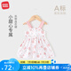 麥拉貝拉（MOLO BALO）嬰兒無袖吊帶公主連衣裙子夏季純棉薄款小女孩童裝洋氣 甜心兔 100