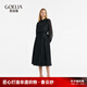歌莉婭 新品  18姆米香云紗半裙  1C3R2B150 00B黑色 M