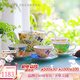 AYNSLEY英國安斯麗小屋花園溫莎系列下午茶套裝禮盒高顏值瓷器歐式禮物 【禮盒裝】1壺4杯碟1糖奶 小屋花園溫莎系列