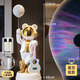 德國柏林之聲2025新款太空人落地擺件大號藍牙音響極光星空燈 話(huà)筒K歌炫彩音箱吉他宇航員白色