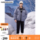 美特斯邦威羽絨服男士冬季新款保暖時(shí)尚外套百搭簡(jiǎn)約印花上衣 燧石藍(lán) M 170 92A