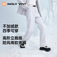 MOLY VIVI立裁沖鋒軟殼褲女秋冬防風(fēng)防雨水戶(hù)外徒步運動(dòng)褲登山褲魔力薇薇 月光藍（春夏薄款 透氣清爽） L