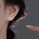 Warme Farben耳釘女畢業(yè)季禮物日常通勤耳飾閃閃獨(dú)特耳環(huán)星星鑲鉆耳釘送女友 閃鉆星星耳釘